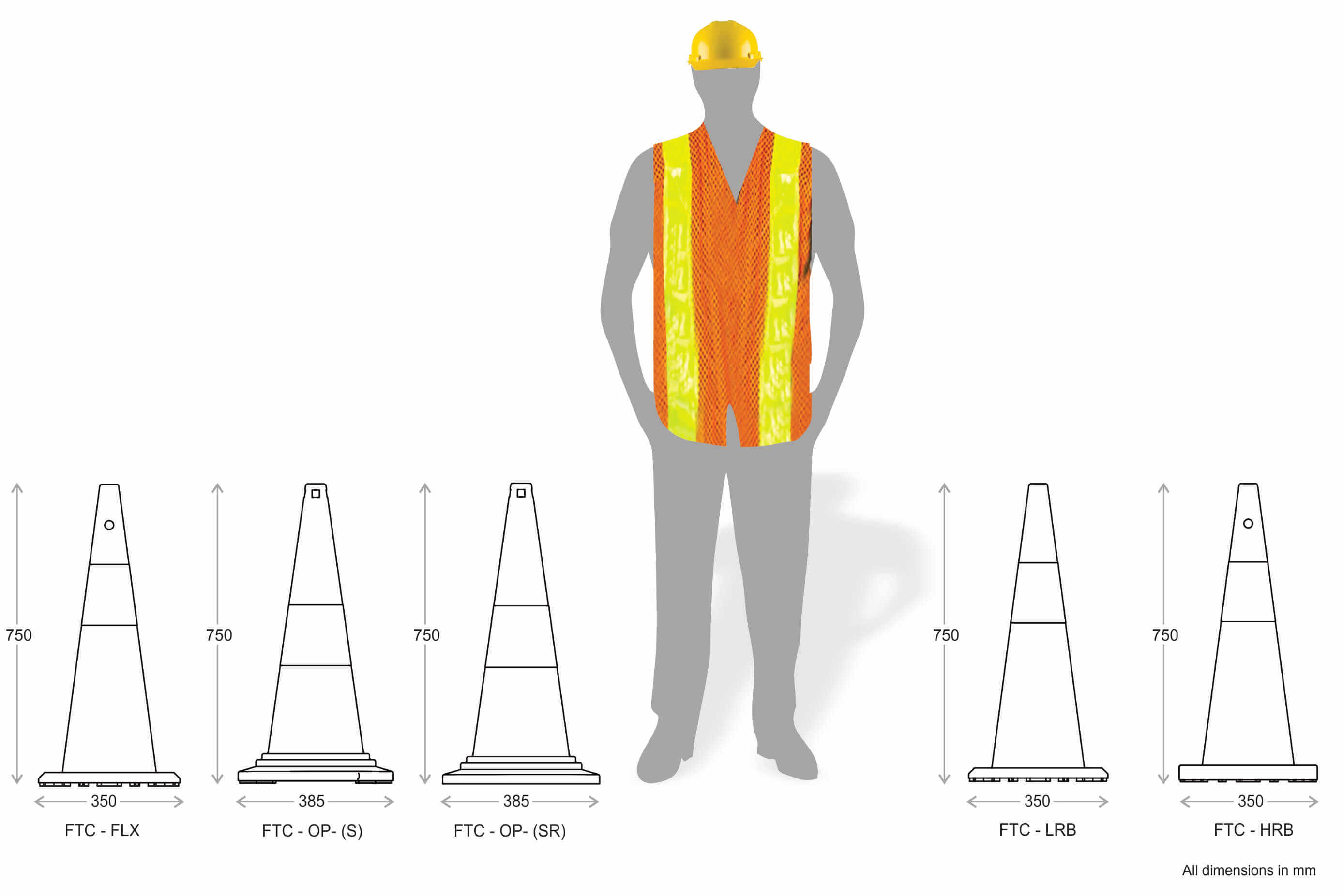 Traffic Cone (750 mm Tall) traffic safety